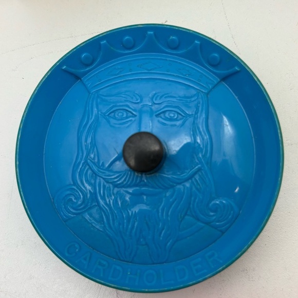 Set of 4 vintage plastic  playing card holders with original box - Picture 7 of 11